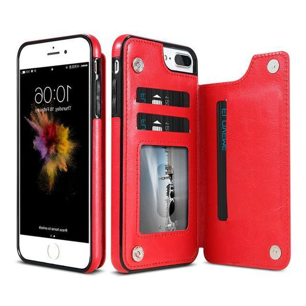 Luxury Leather Wallet Case for IPhone