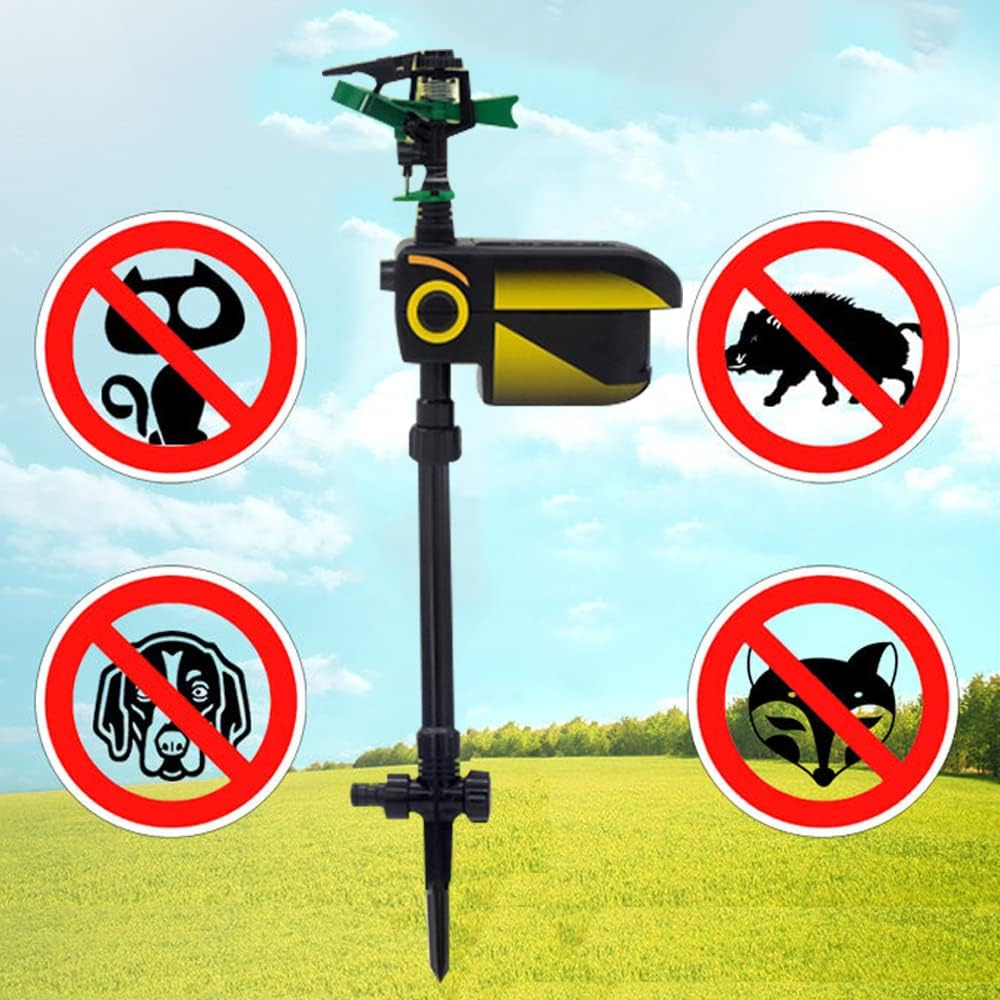 Automatic Motion-Activated Animal Repellent Garden...