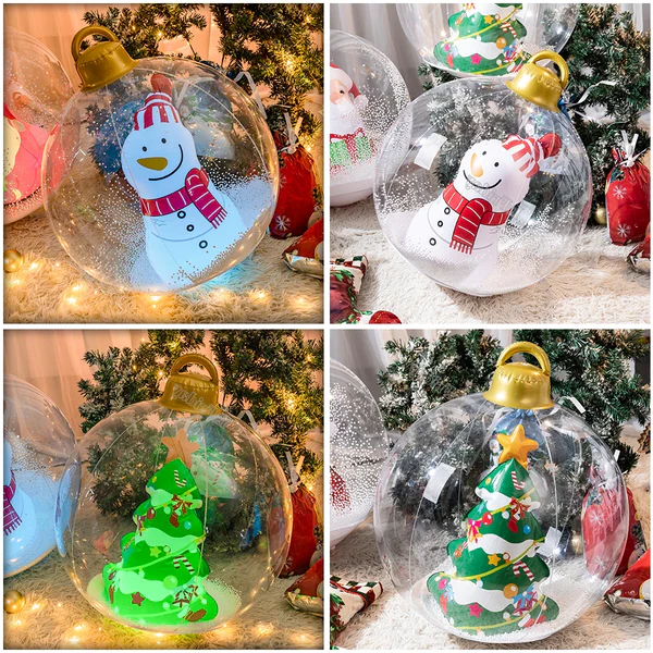 Inflatable Outdoor Christmas Ball with Lights (LED)