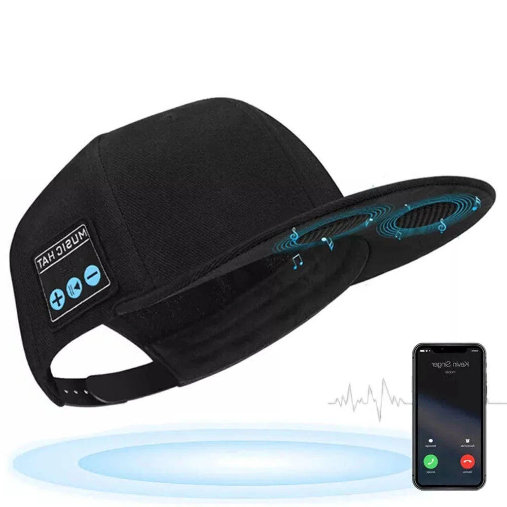 Bluetooth Speaker Baseball Cap – Wireless, Waterproof...