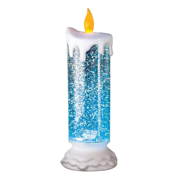 LED Christmas Candles Rechargeable with Glitter