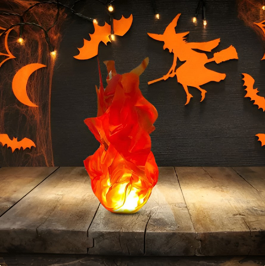 Halloween Floating Fireball Prop - LED Glowing Fireball...
