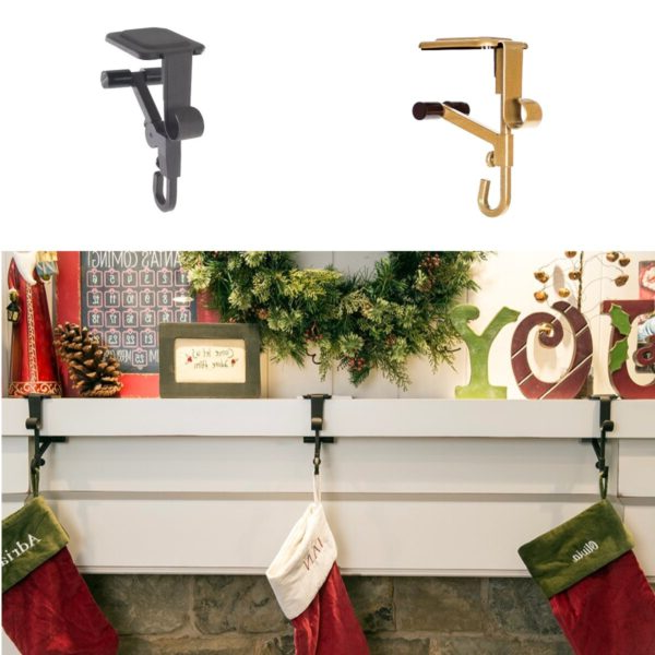 Heavy Duty 2-In-1 Garland and Stocking Hangers