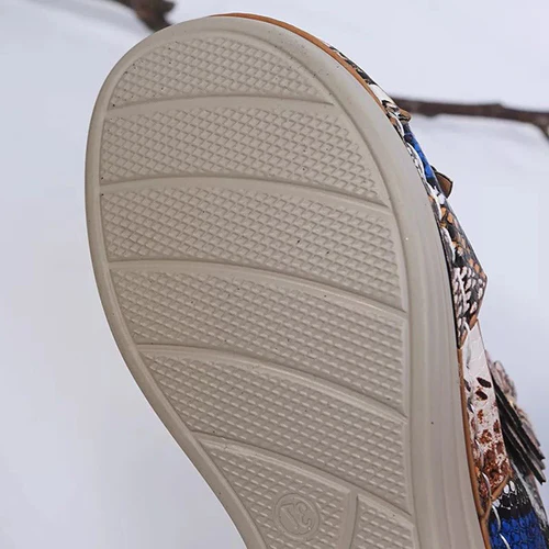 Leopard / Snake Print Orthopedic Leather Wedge Soft...