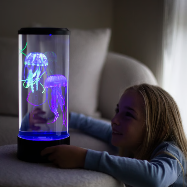 LED Jellyfish Lava Lamp & Aquarium for Kids & Adults -...