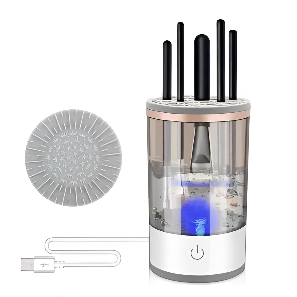 3-in-1 Cosmetic Brush Cleaner Machine - Electric Makeup...