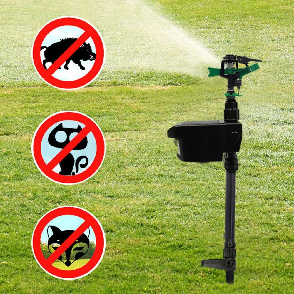 Automatic Motion-Activated Animal Repellent Garden...