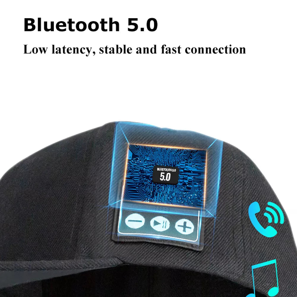 Bluetooth Speaker Baseball Cap – Wireless, Waterproof...
