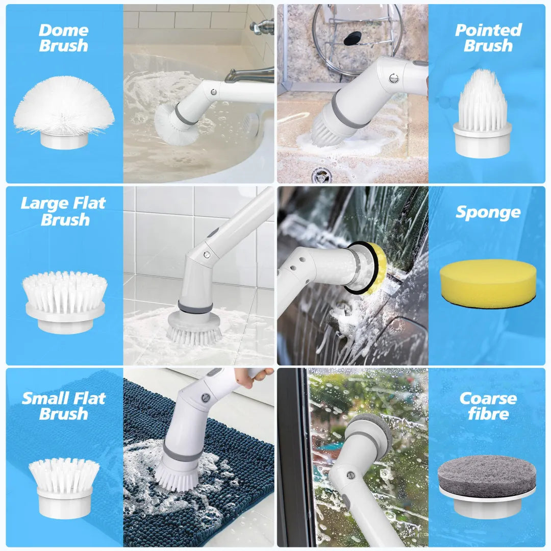 Electric Spin Power Scrubber Cordless Cleaning Brush...
