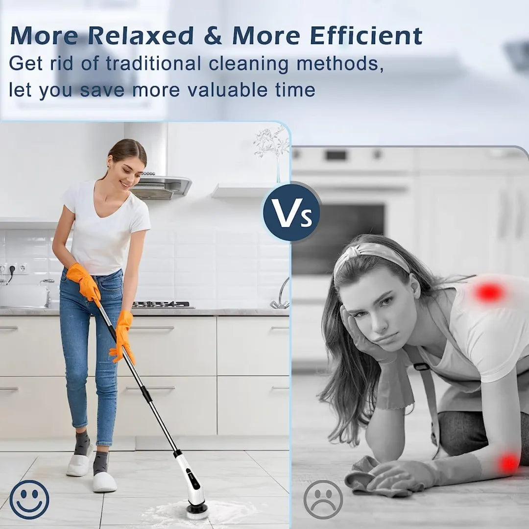 Electric Spin Power Scrubber Cordless Cleaning Brush...