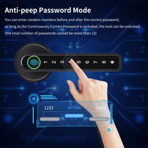 Fingerprint Smart Door Lock - Mobile App Remote Control...