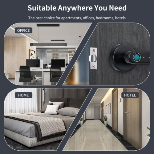 Fingerprint Smart Door Lock - Mobile App Remote Control...