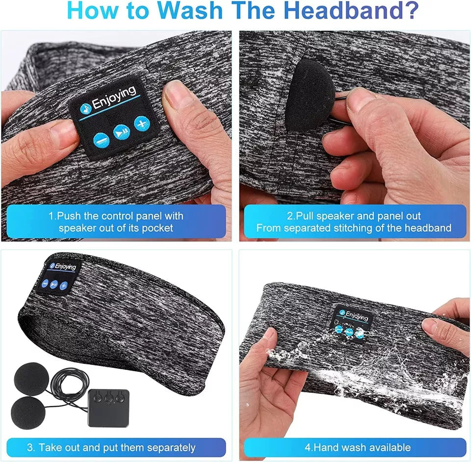 2-in-1 Wireless Sleeping Headphones, Sports Headband...