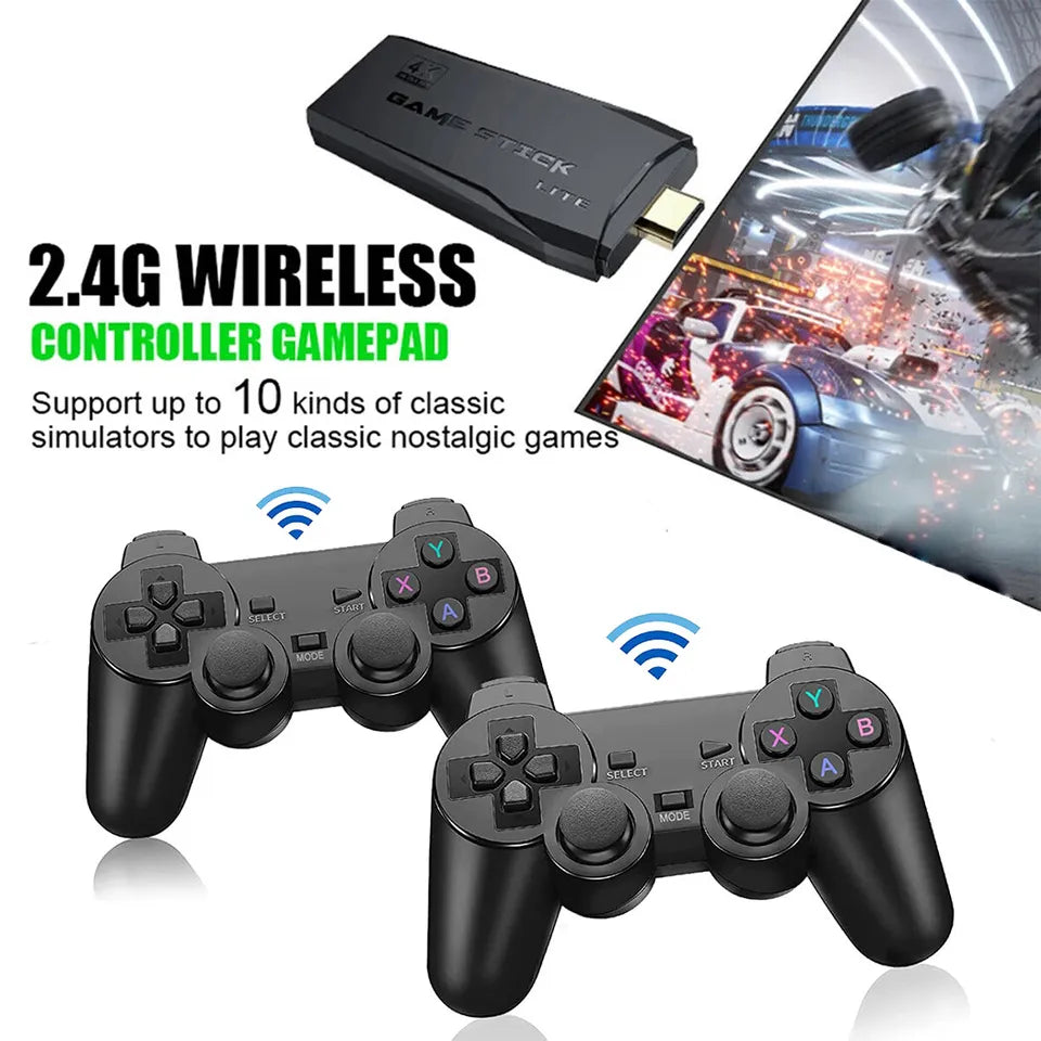 HDMI 4K TV Game Stick Console | 64GB with 20,000+ Retro...